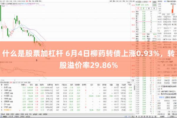 什么是股票加杠杆 6月4日柳药转债上涨0.93%，转股溢价率29.86%