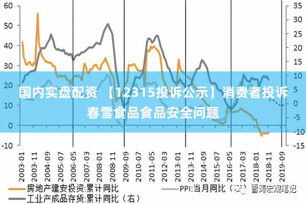 国内实盘配资 【12315投诉公示】消费者投诉春雪食品食品安全问题