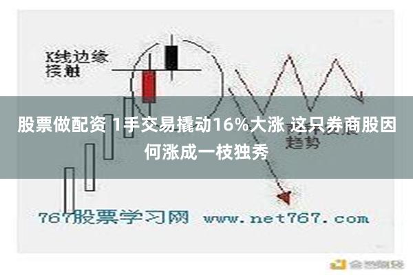 股票做配资 1手交易撬动16%大涨 这只券商股因何涨成一枝独秀