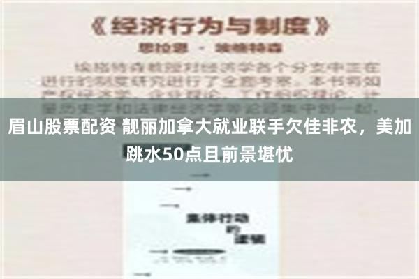 眉山股票配资 靓丽加拿大就业联手欠佳非农，美加跳水50点且前景堪忧