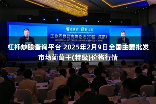 杠杆炒股查询平台 2025年2月9日全国主要批发市场葡萄干(特级)价格行情